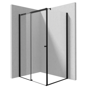 DEANTE KERRIA PLUS kabina prysznicowa 100x90 cm prostokątna profil nero szkło transparentne