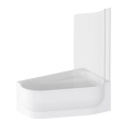 RAVAK ARC wanna narożna 150x105 prawostronnastronna biała