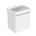 GEBERIT SELNOVA SQUARE zestaw umywalka z szafką 55 cm biały