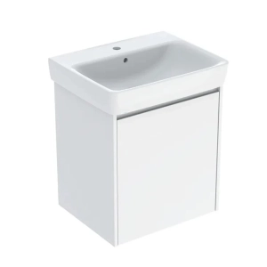 GEBERIT SELNOVA SQUARE zestaw umywalka z szafką 55 cm biały