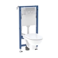 GEBERIT DUOFIX BASIC zestaw stelaż podtynkowy ze spłuczką Delta miską wiszącą i przyciskiem 