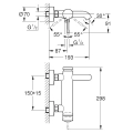 GROHE ESSENCE jednouchwytowa bateria wannowa phantom black