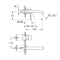 GROHE ESSENCE bateria umywalkowa podtynkowa brushed cool sunrise