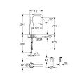 GROHE ESSENCE E bateria umywalkowa elektroniczna chrom 