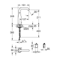 GROHE ESSENCE E bateria umywalkowa elektroniczna cool sunrise