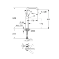 GROHE ESSENCE bateria umywalkowa stojąca supersteel 