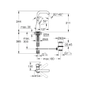 GROHE ESSENCE bateria umywalkowa stojąca supersteel