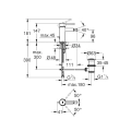 GROHE ESSENCE bateria bidetowa hard graphite 