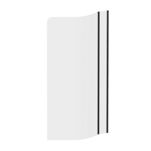RAVAK ARC parawan nawannowy 160 cm prawy profil czarny szkło transparentne