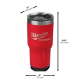 MILWAUKEE PACKOUT kubek termiczny 887 ml czerwony