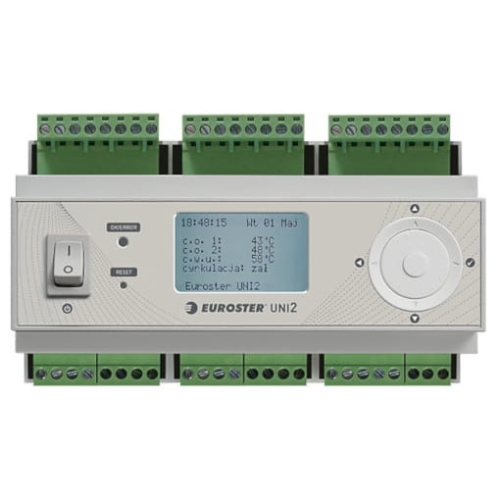 EUROSTER UNI2 sterownik obwodów grzewczych montowany na szynie EUNI2