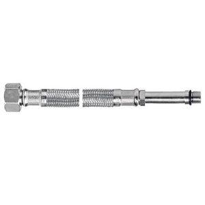BASE wężyk przyłączeniowy w oplocie 1/2”×M10×1, 35cm z długą końcówką C021609001