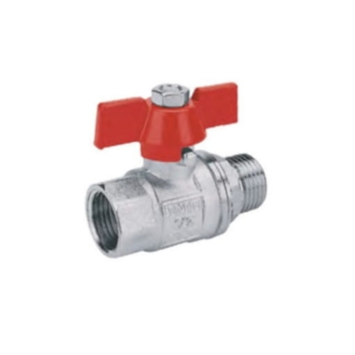 RED zawór kulowy z motylkiem, nakrętno- wkrętny 1/2"