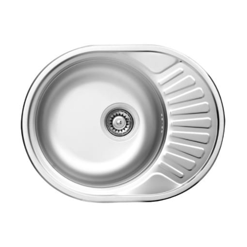 DEANTE TWIST zlewozmywak stalowy, dekor 58 cm