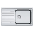 FRANKE SMART zlewozmywak stalowy, dekor 86 cm