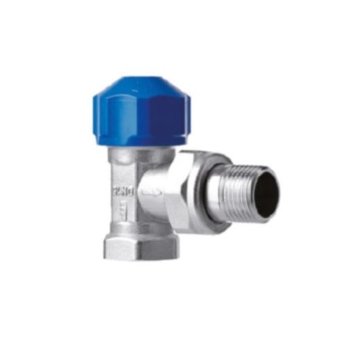 BASE zawór termostatyczny kątowy z nastawą wstępną DN20 3/4"