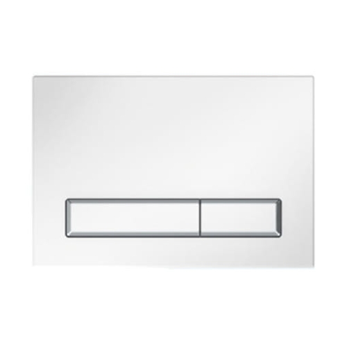 BLUE RAFA M08V1 GLASS przycisk spłukujący, biały