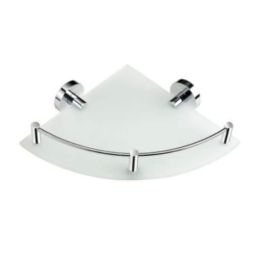 STELLA CLASSIC półka narożna pojedyńcza, szkło przeźroczyste