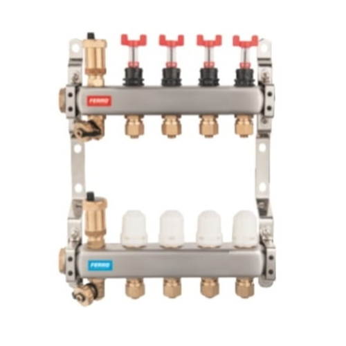 RED INOX rozdzielacz 4-drogowy 1"