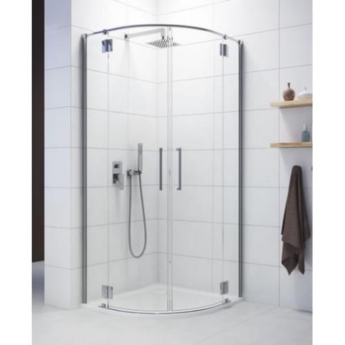 SANPLAST KP4/SPACE 100x100 kabina półokrągła narożna, szkło transparentne W0