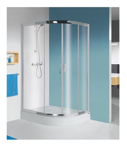 SANPLAST KP4/TX5 120x90 kabina asymetryczna z brodzikiem lewa, szkło transparentne W0