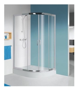 SANPLAST TX5 120x80 kabina asymetryczna z brodzikiem lewa, szkło transparentne W0