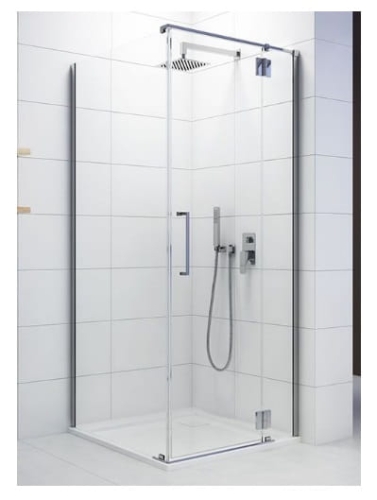 SANPLAST KNDJ2P/SPACE 90x80 kabina prostokątna prawa, szkło transparentne W0