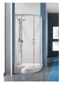 SANPLAST KP2DJ/TX5 90 kabina półokrągła, szkło transparentne W0