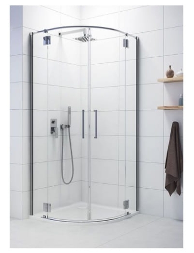 SANPLAST KP4/SPACE 90 kabina półogrągła, szkło transparentne W0