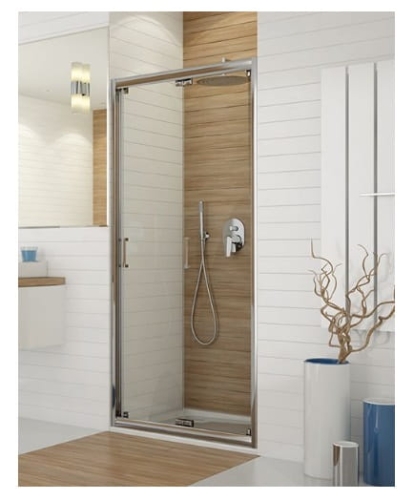 SANPLAST DŁ/TX5 80 drzwi łamane, szkło transparentne W0