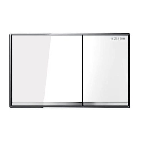 GEBERIT OMEGA 60 przycisk spłukujący, biały/chrom błyszczący