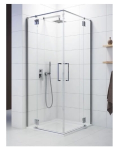 SANPLAST SPACE 100 kabina kwadratowa, szkło transparentne W0