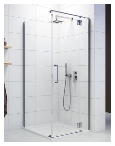 SANPLAST KNDJ2P/SPACE 90 kabina kwadratowa prawa, szkło transparentne W0