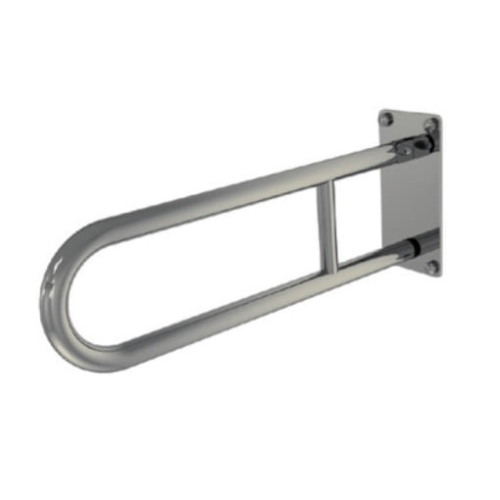 BASE poręcz łukowa uchylna dla osób niepełnosprawnych, chrom mat 75 cm