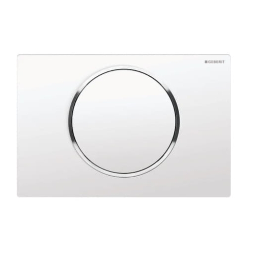 GEBERIT SIGMA 10 przycisk spłukujący, biały/chrom błyszczący