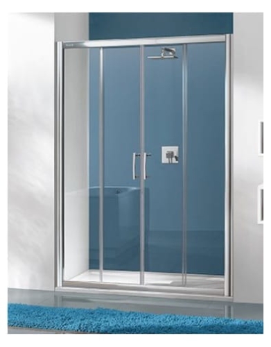 SANPLAST D4/TX5 130 drzwi przesuwane, szkło transparentne W0