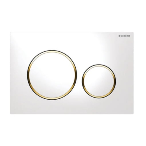 GEBERIT SIGMA 20 przycisk spłukujący, biały/złoty