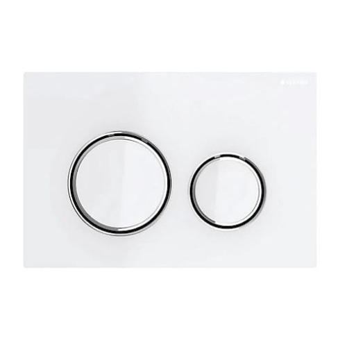 GEBERIT SIGMA 21 przycisk spłukujący, biały/chrom