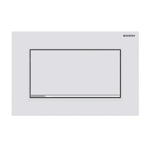 GEBERIT Przycisk uruchamiający Sigma10 1M, przedni, biały mat, easy-to-clean, prostokątny