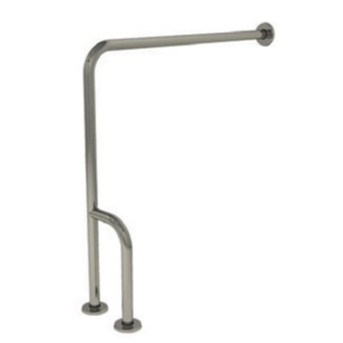 BASE poręcz ścienno-podłogowa chrom mat, lewa 75x75 cm