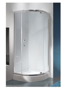 SANPLAST TX5 80 kabina półokrągła, szkło transparentne W0