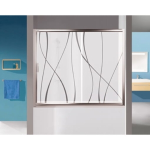 SANPLAST TX5 130 parawan nawannowy przesuwany, szkło transparentne W0