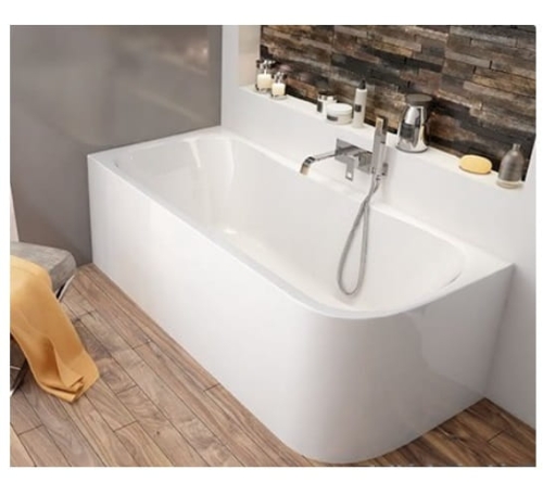 SANPLAST WAL/LUXO 180x80 wanna asymetryczna lewa, biała