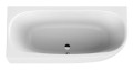 SANPLAST WAL/LUXO 180x80 wanna asymetryczna lewa, biała