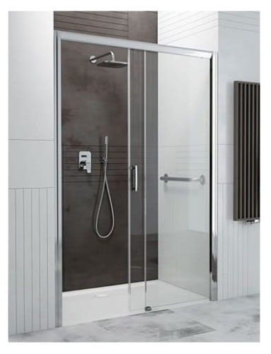 SANPLAST D2P/FREEZONE 110 drzwi przesuwne prawe, szkło transparentne W0