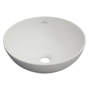 INVENA TINOS umywalka nablatowa, biały mat 40 cm