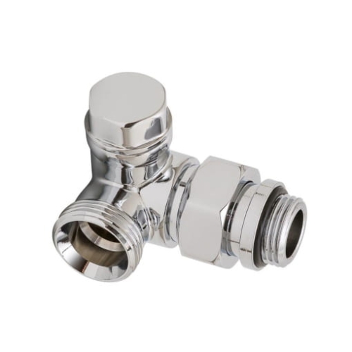 RED zawór powrotny narożny lewy 1/2" - 3/4" chrom