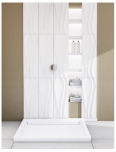 SCHEDPOL CAMPARO 100x80 brodzik prostokątny, biały 