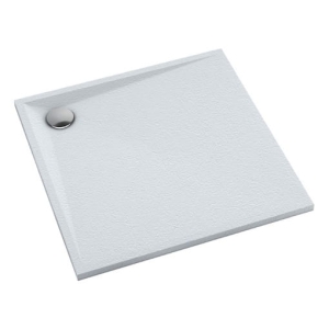 SCHEDPOL LIBRA WHITE STONE 80x80x3 brodzik kwadratowy