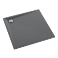 SCHEDPOL LIBRA ANTHRACITE STONE 80x80x3 brodzik kwadratowy